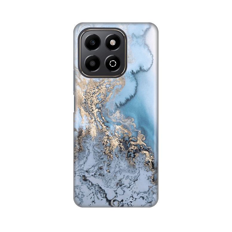 Maska Silikonska Print za Honor X6b Blue Gold Marble