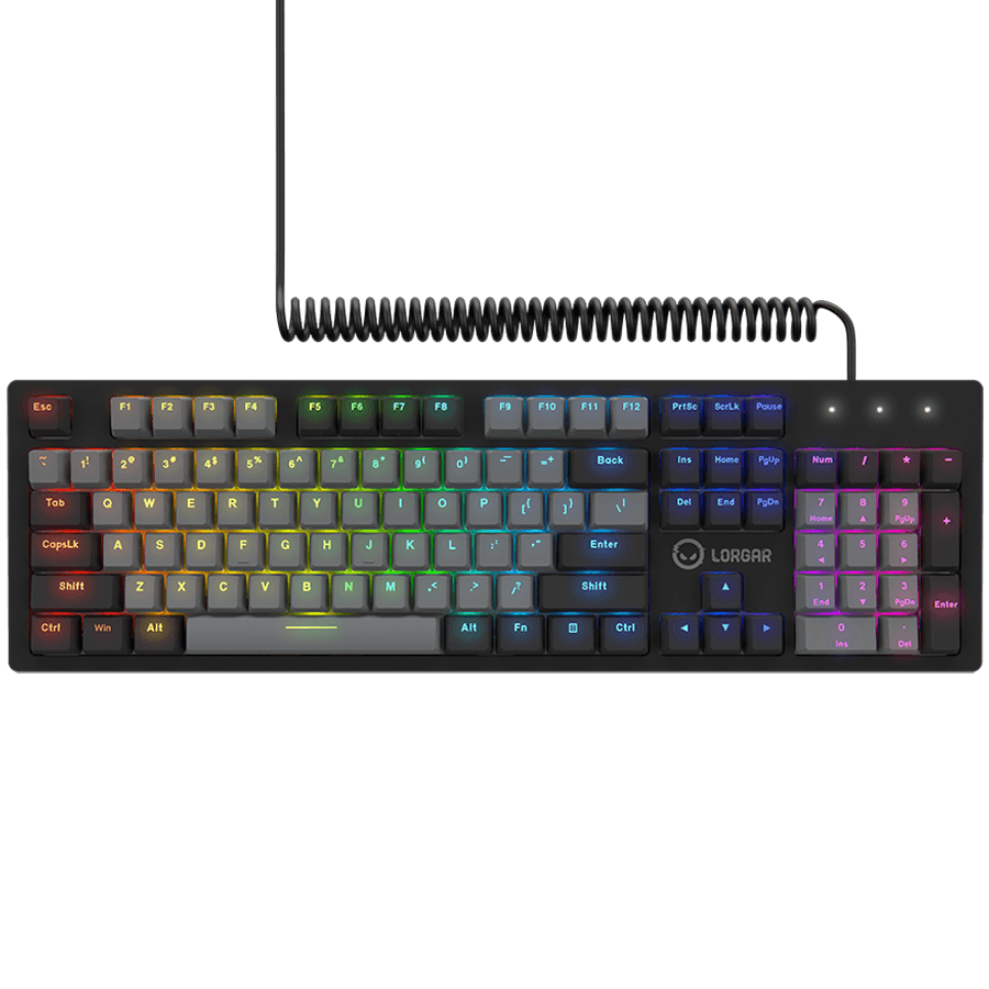 Lorgar bežična mehanička tastatura Azar 514, RGB, crno-siva