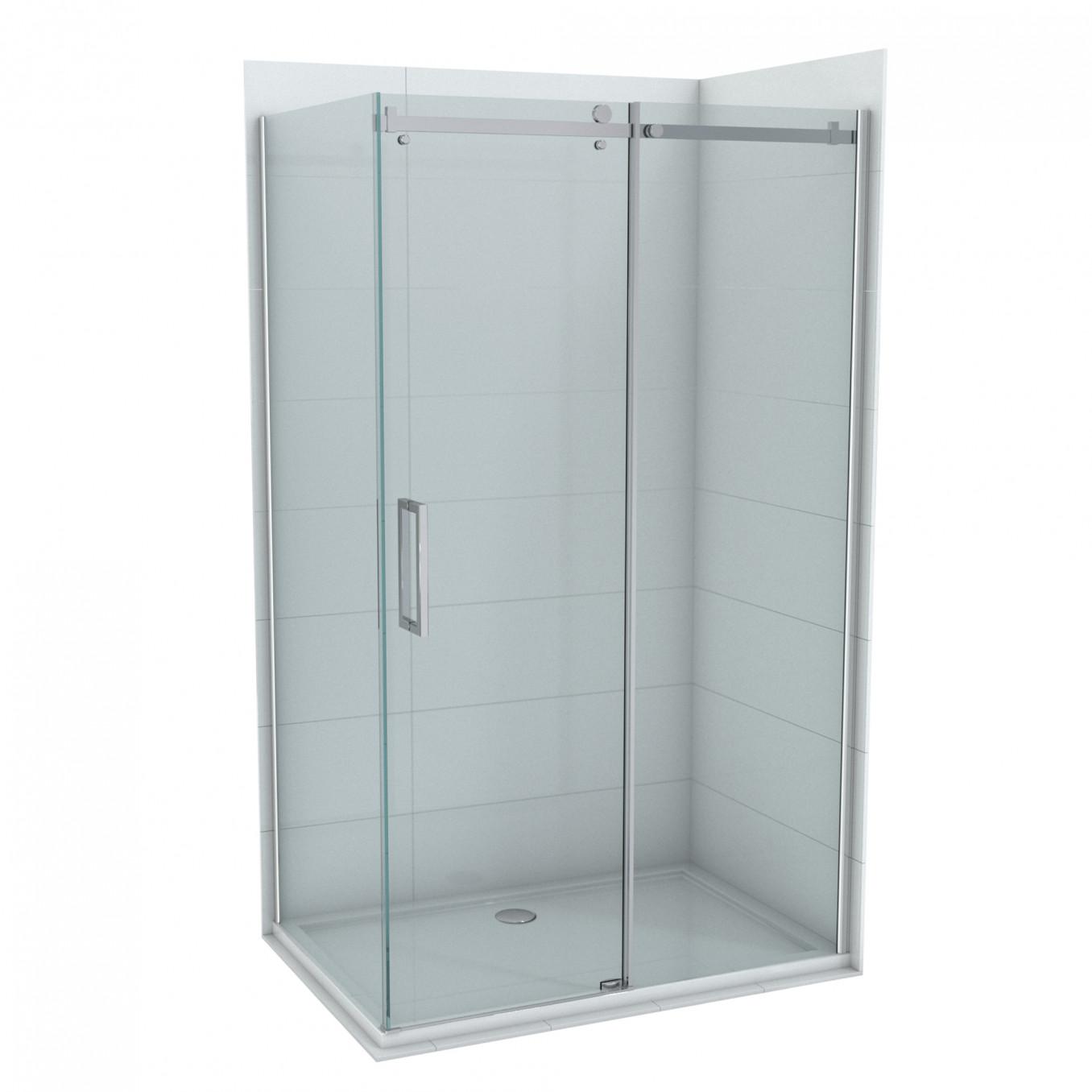 COPEN Tuš kabina Neptun, 100 x 80 cm, Providno staklo 8 mm, Levo otvaranje