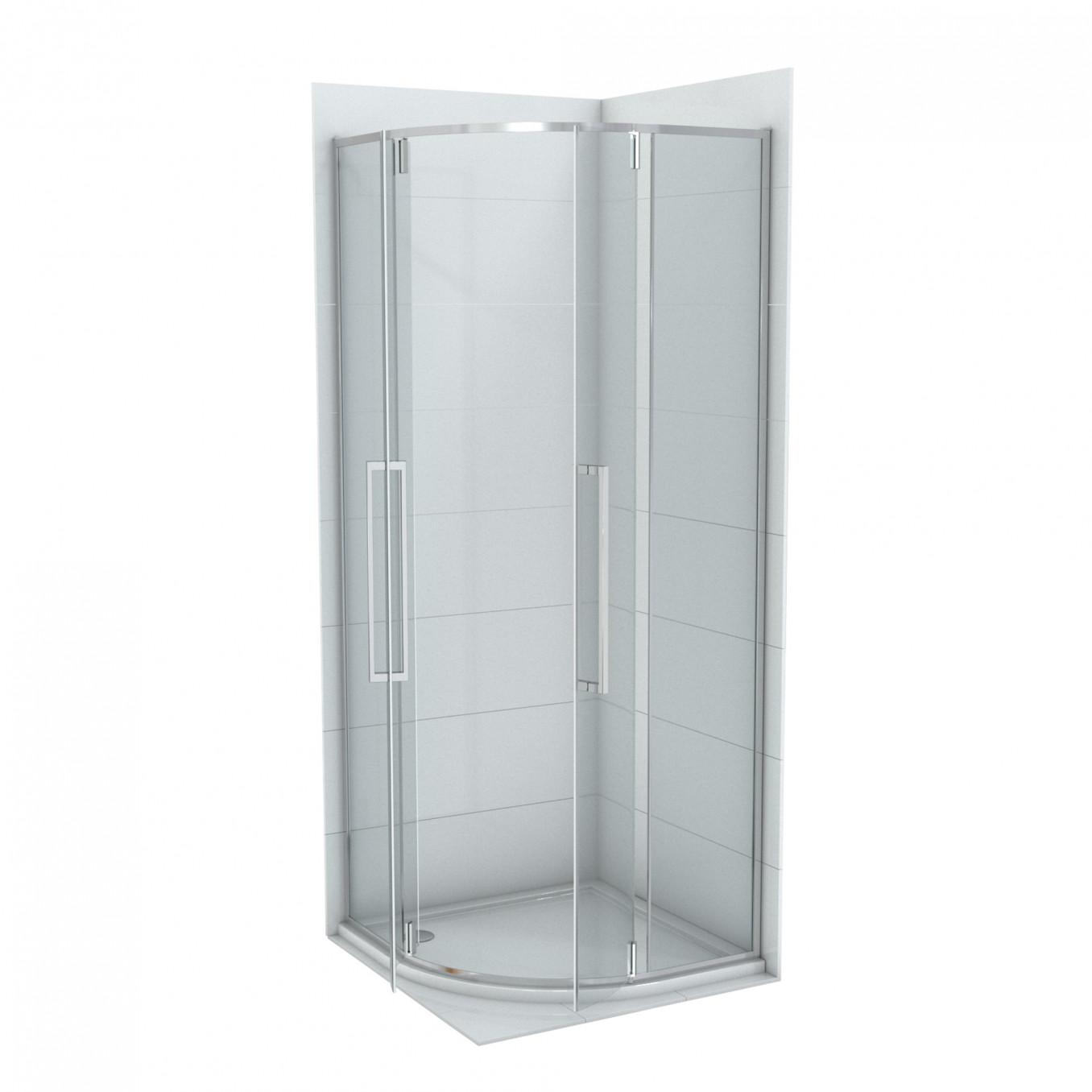 COPEN Tuš kabina Absolut R80 x 200 cm, Providno staklo 6 mm, Pivot vrata