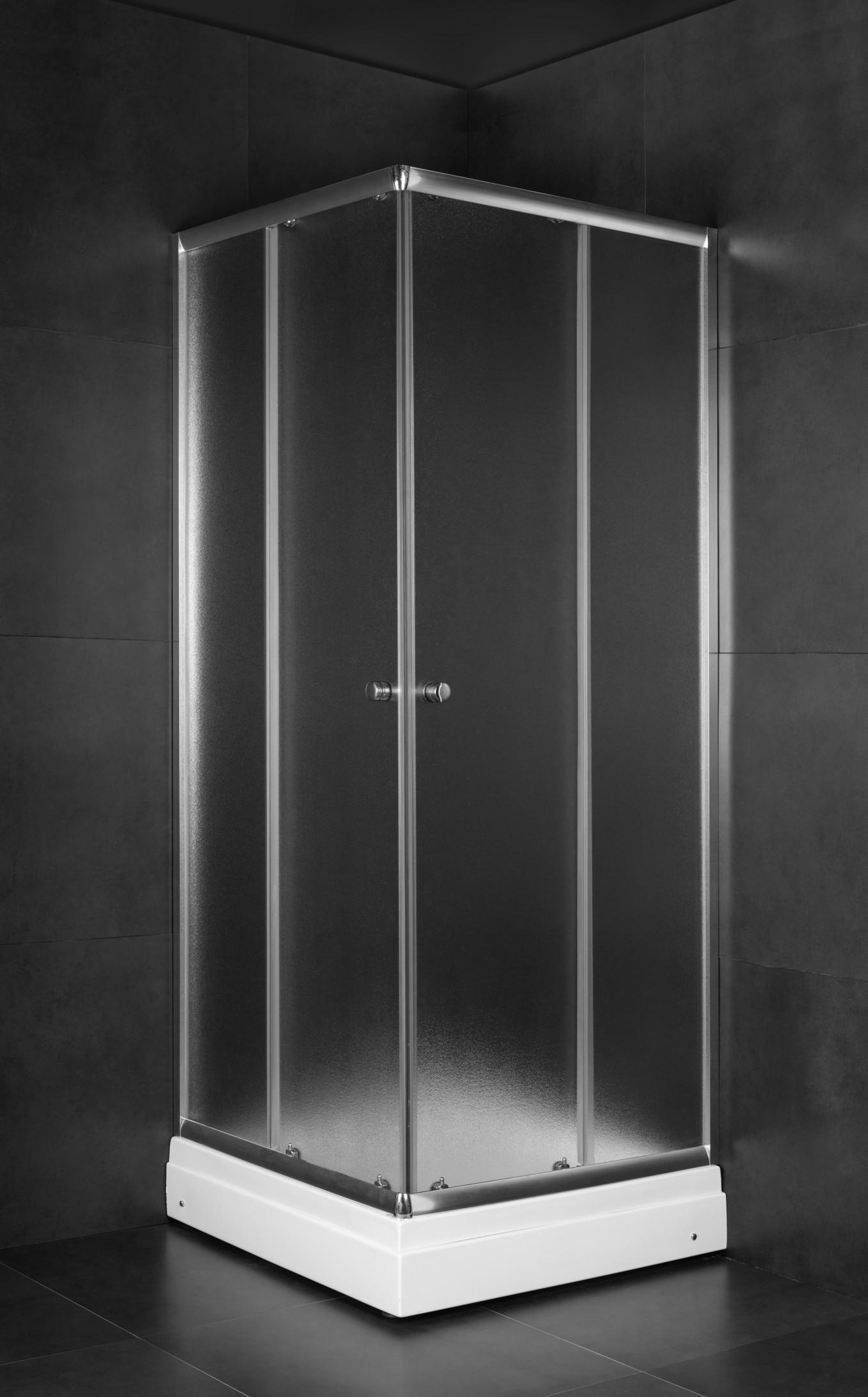 MINOTTI Tuš kabina JL 4190, Kvadratna, 90 x 90 cm, Providno staklo