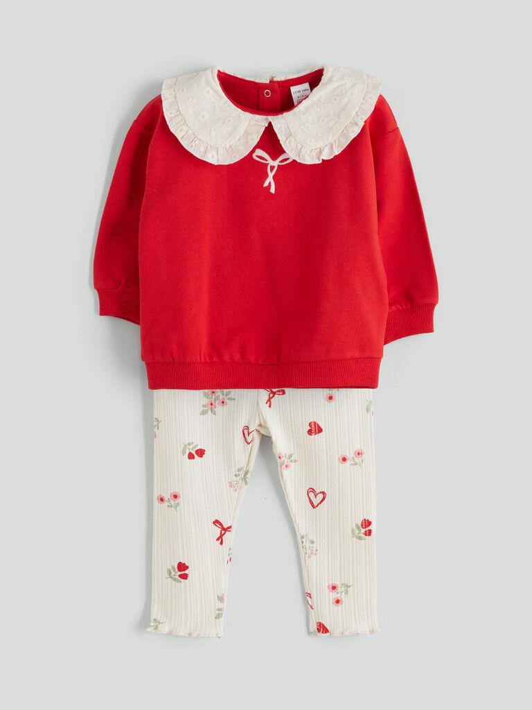 LC Waikiki Komplet za devojčice W5FC38Z1-KYV, Crveni