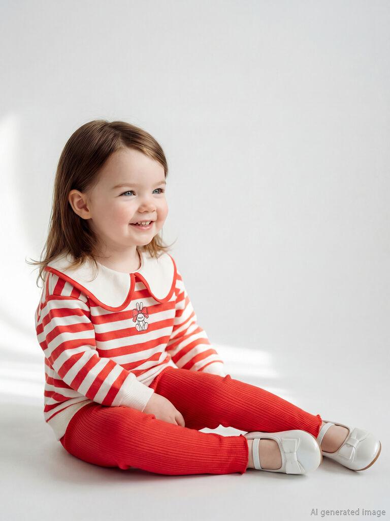 LC Waikiki Komplet za devojčice W5FC37Z1-LRB, Krem