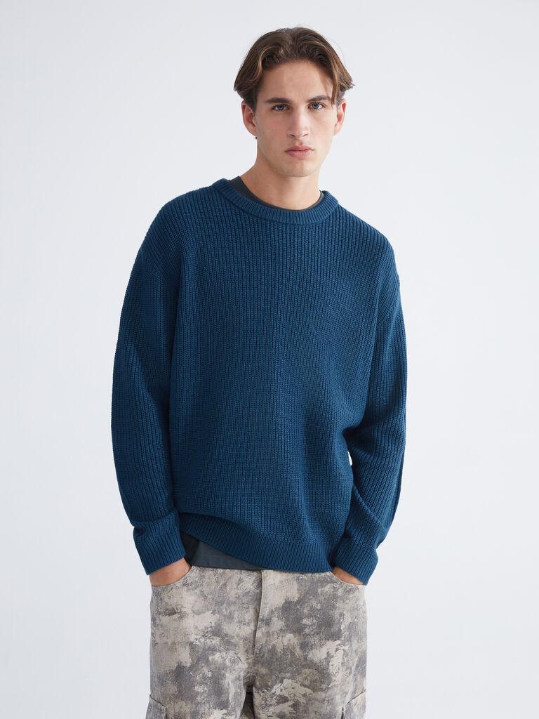 LC Waikiki Muški džemper W5G073Z8-J3M, Petrolej