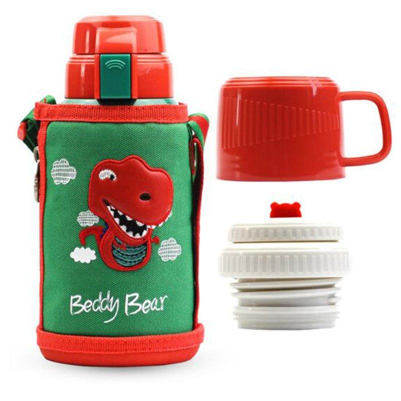 SHOPITO Termos za decu Beddybear Dinosaurus RT103-600, 600ml, Zeleno- crveni