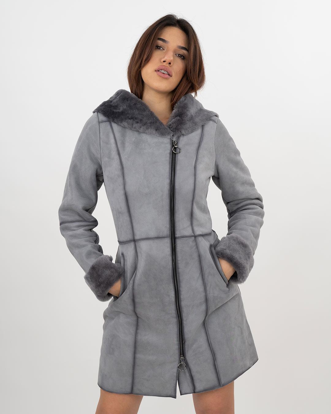 LA FORCE Ženski monton Suzanaiva, Sivi