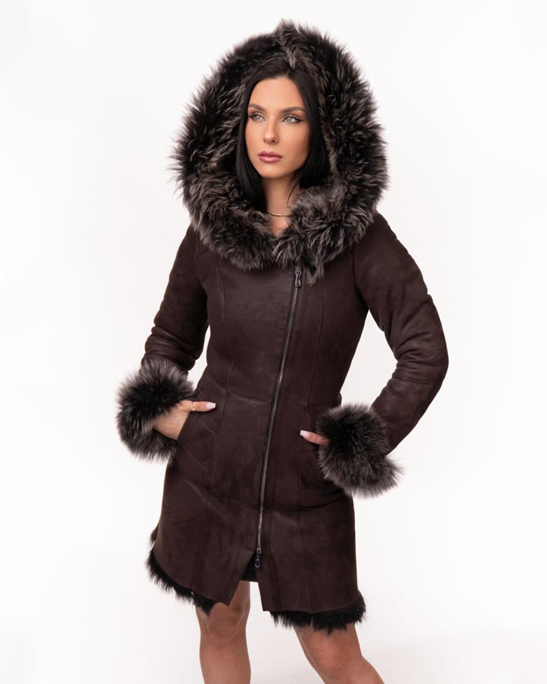 LA FORCE Ženski monton Valentina, Braon