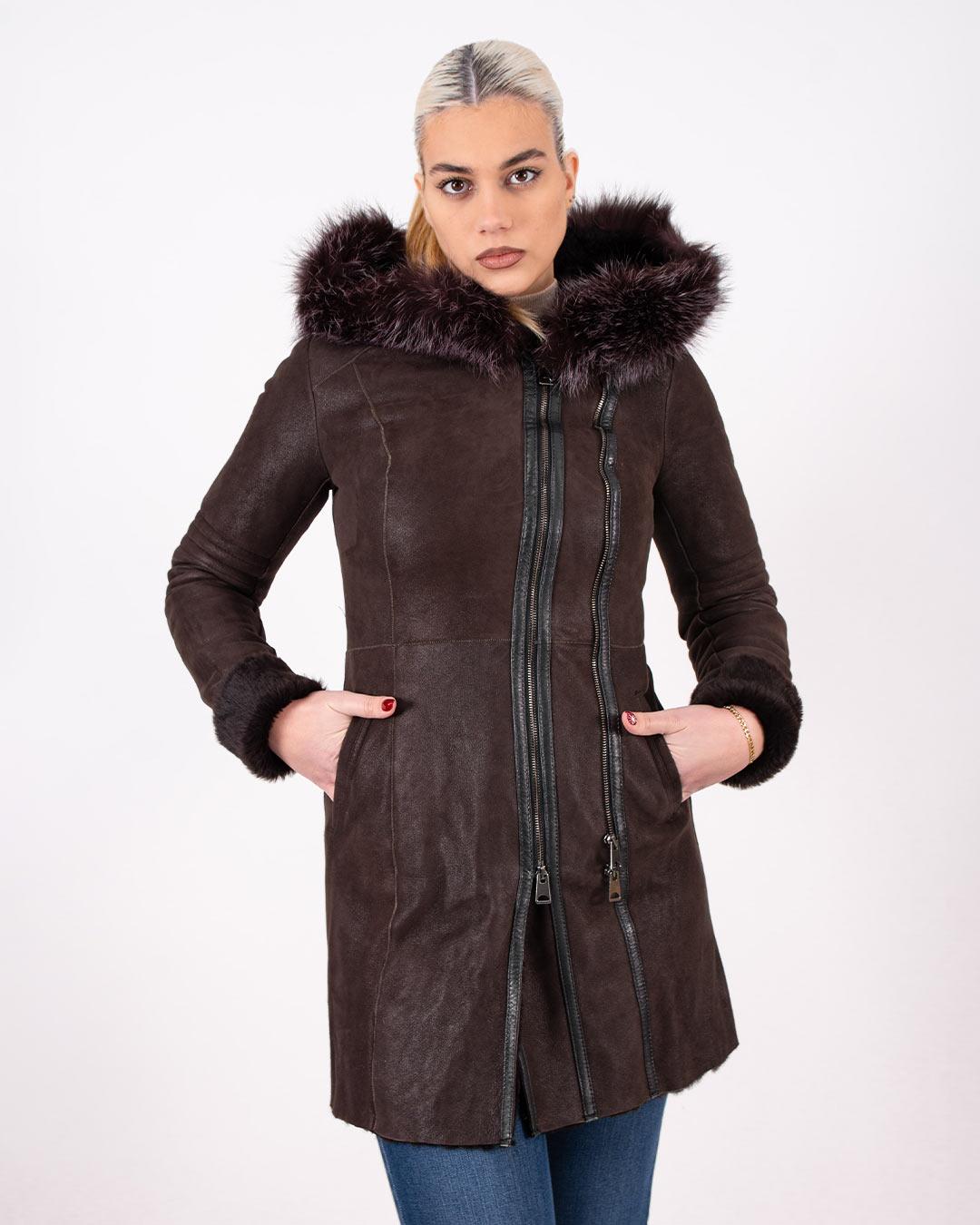 LA FORCE Ženski monton Valeria, Braon