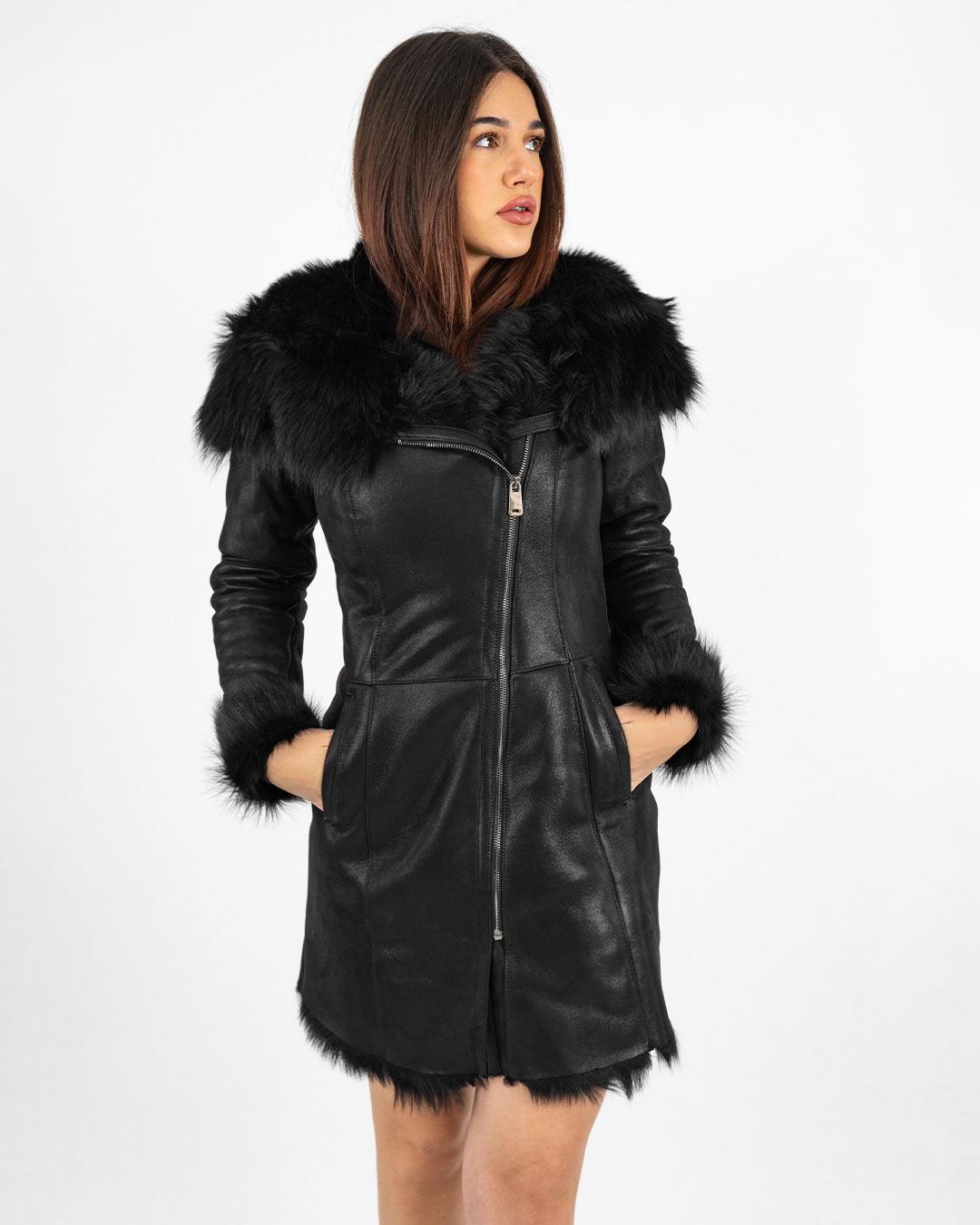 LA FORCE Ženski monton Suzana, Crni