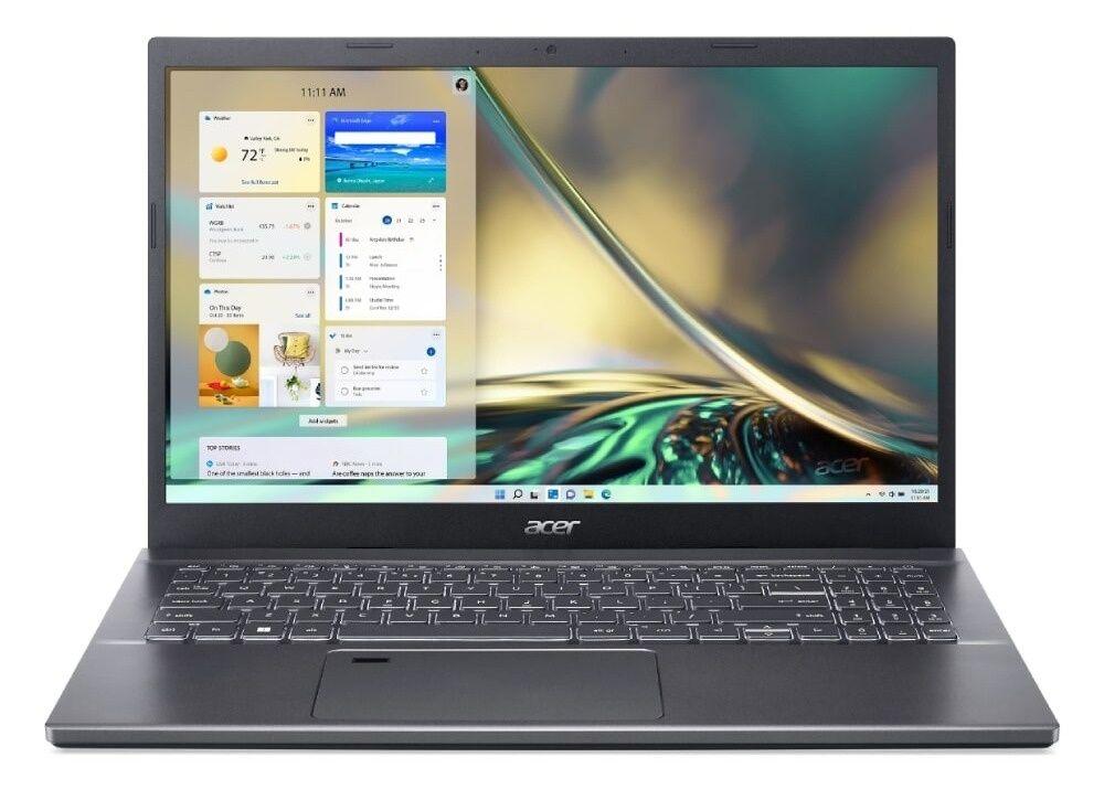 Acer Laptop Aspire 5 A515-57 15.6" QHD / i7-12650H / 16GB / 1TB SSD / FPR / Backlit, Sivi