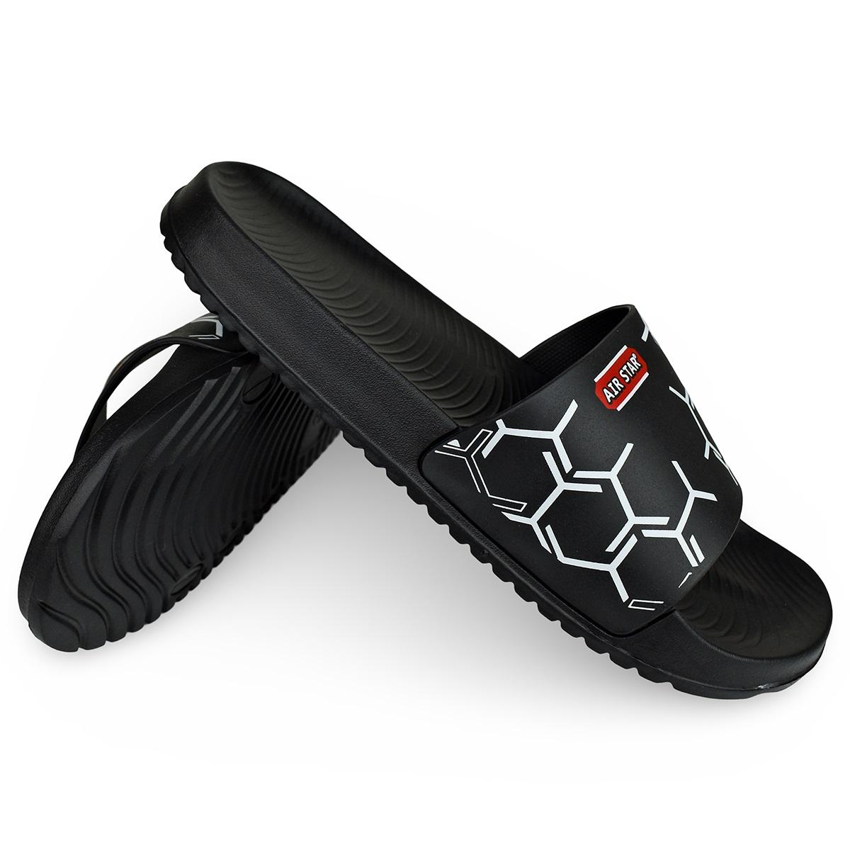 Air Star Muške papuče 094366, Crne