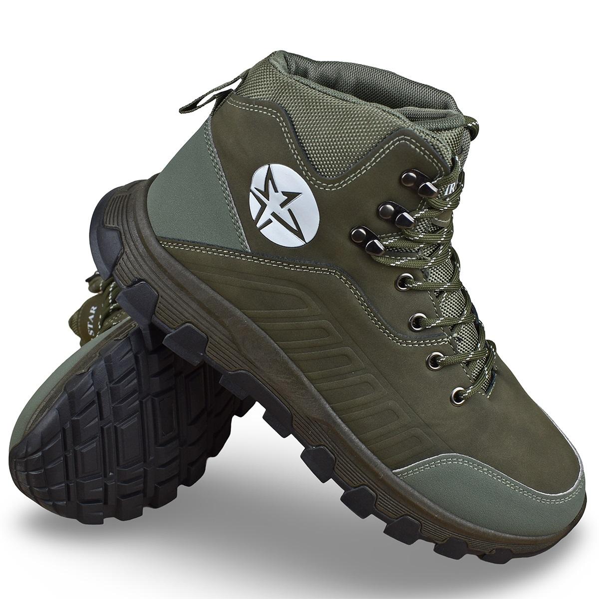 Air Star Muške duboke cipele Army 014245, Maslinaste