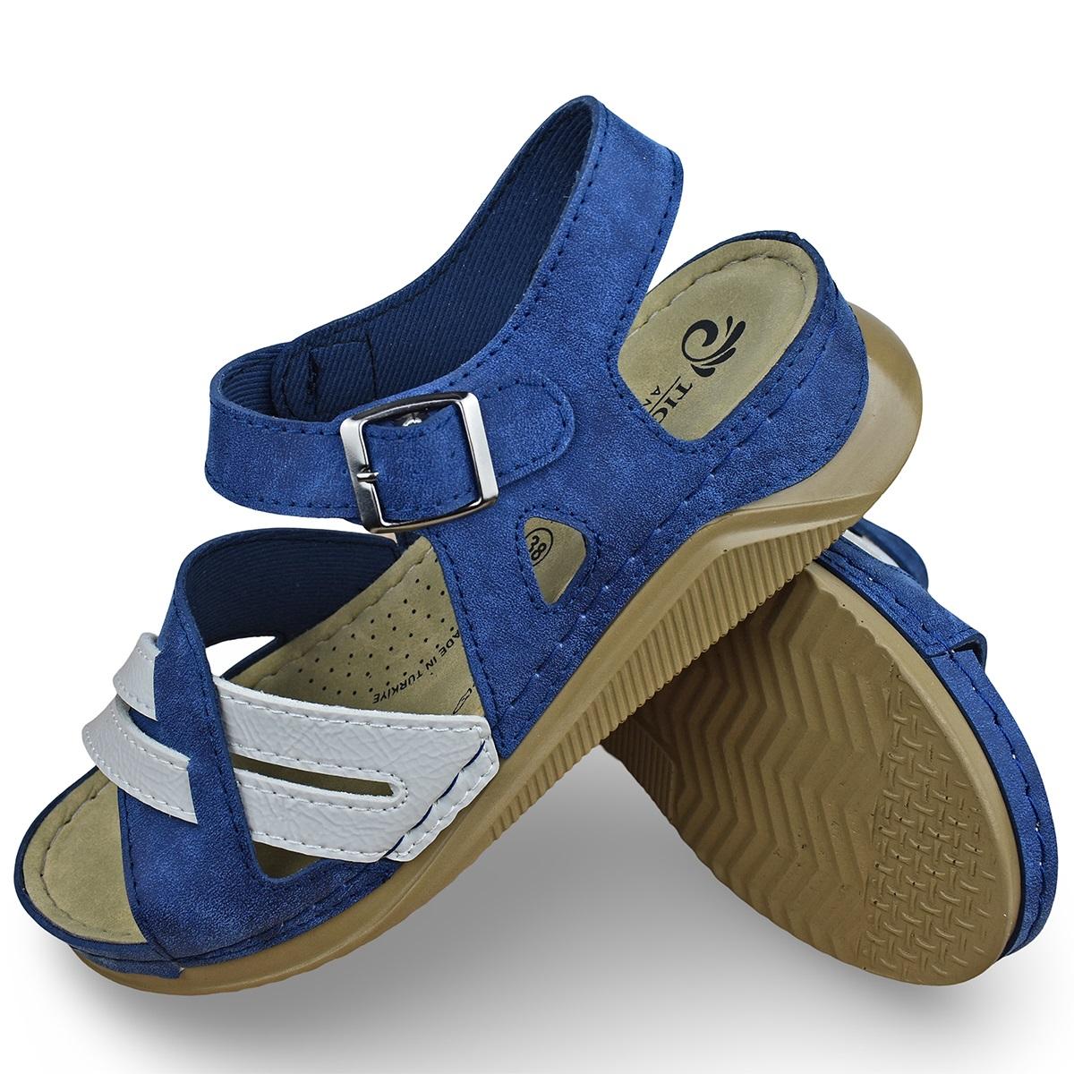 Tigerline Ženske anatomske sandale 154232, Plave