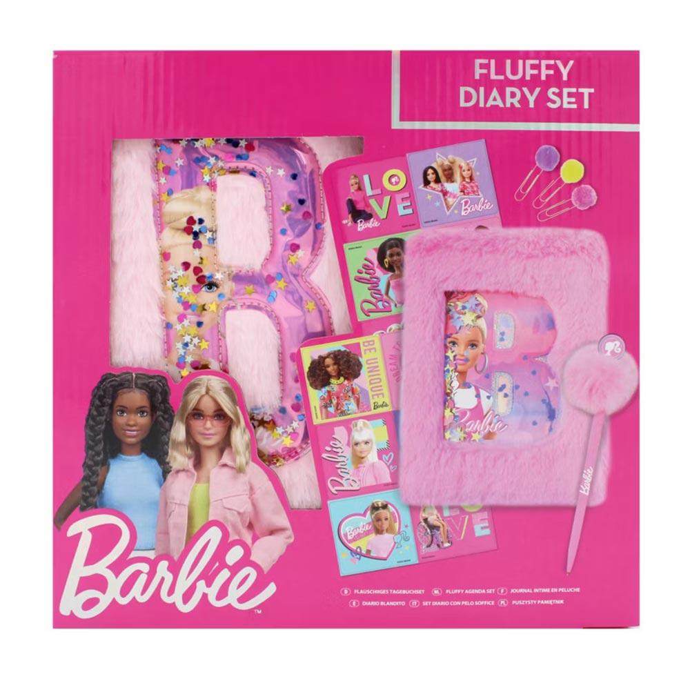 Barbie Pufnasti dnevnik sa dodacima, 9 komada, Roze