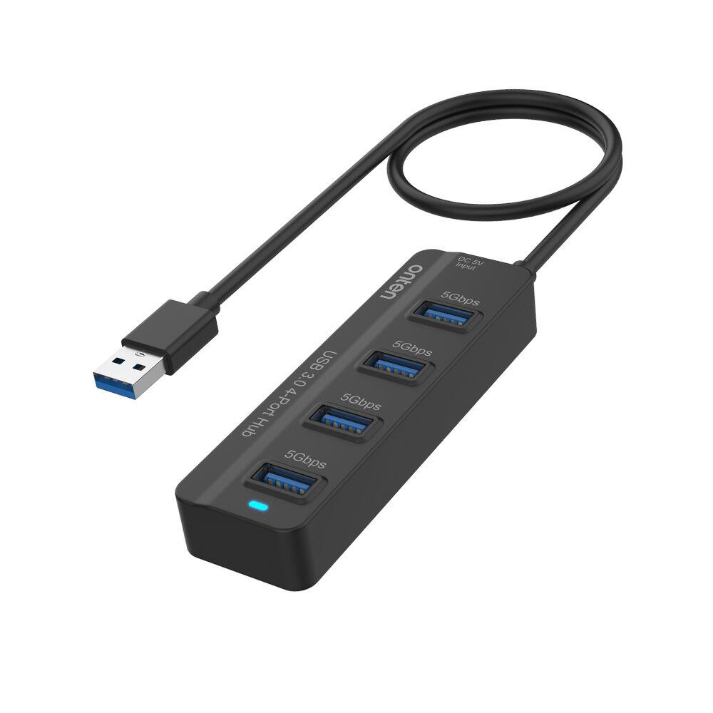 Onten USB Hub OTN-5305, USB 3.0 / USB 3.2 Gen 1 sa 4 porta, 5Gbps, kabl 1m