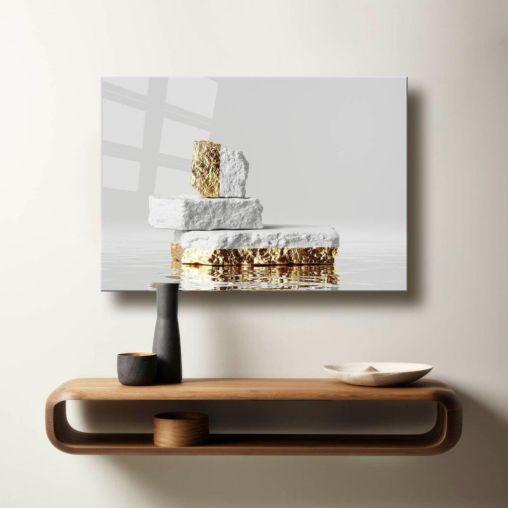 Wallity Dekorativna slika na kaljenom staklu, 50x70cm, Šarena
