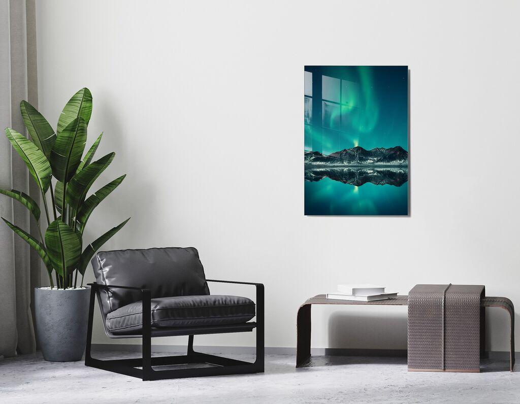 Wallity Dekorativna slika na kaljenom staklu, 50x70cm, Šarena
