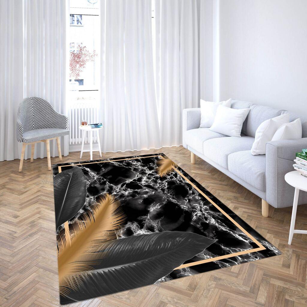 Conceptum Hypnose Tepih CG_214, Pravougaoni, 80 x 140 cm, Crno-braon