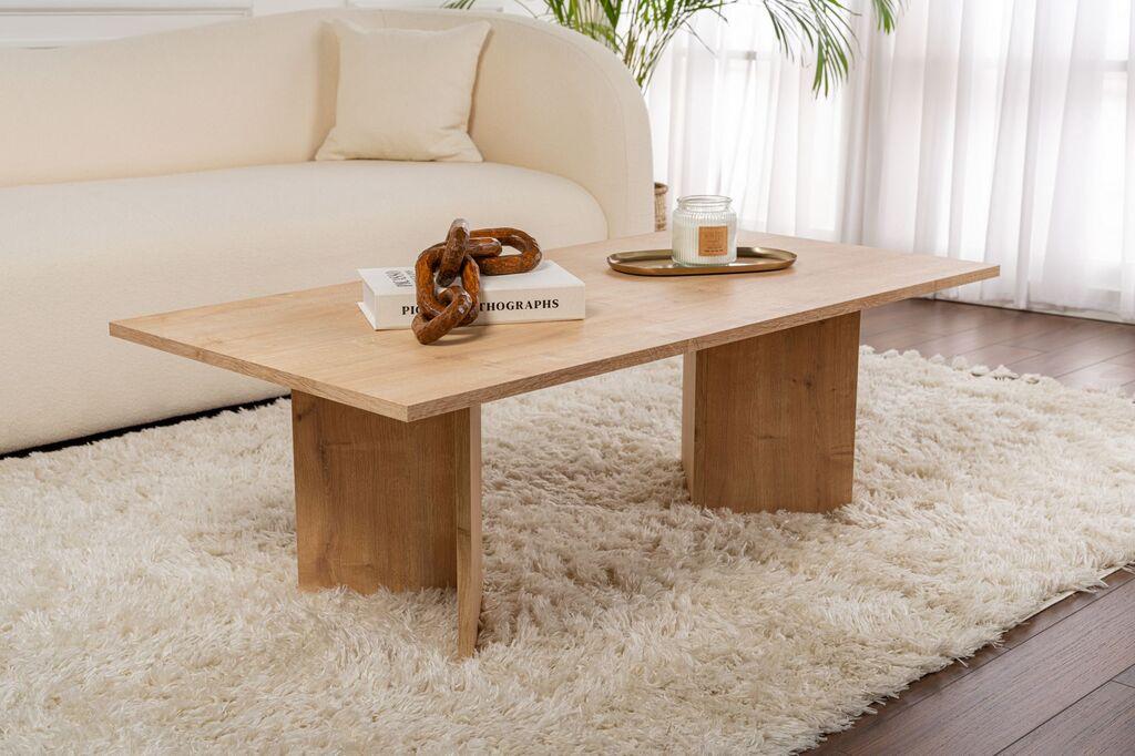 Nordure Klub sto Sabin, 119x40x60 cm, Boje hrasta