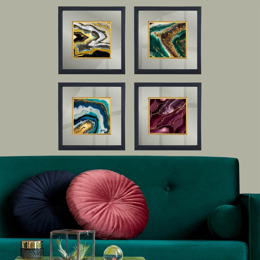 Wallity Set uramljenih slika CAM1920392204, 4 Dela