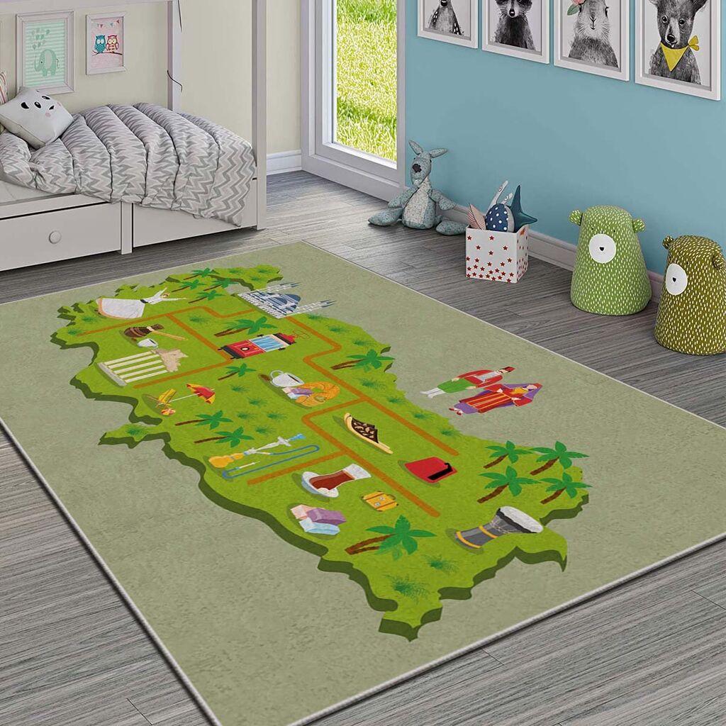 Conceptum Hypnose Tepih Hmi Kdc-84, Pravougaoni, 80 x 140 cm, Zeleni