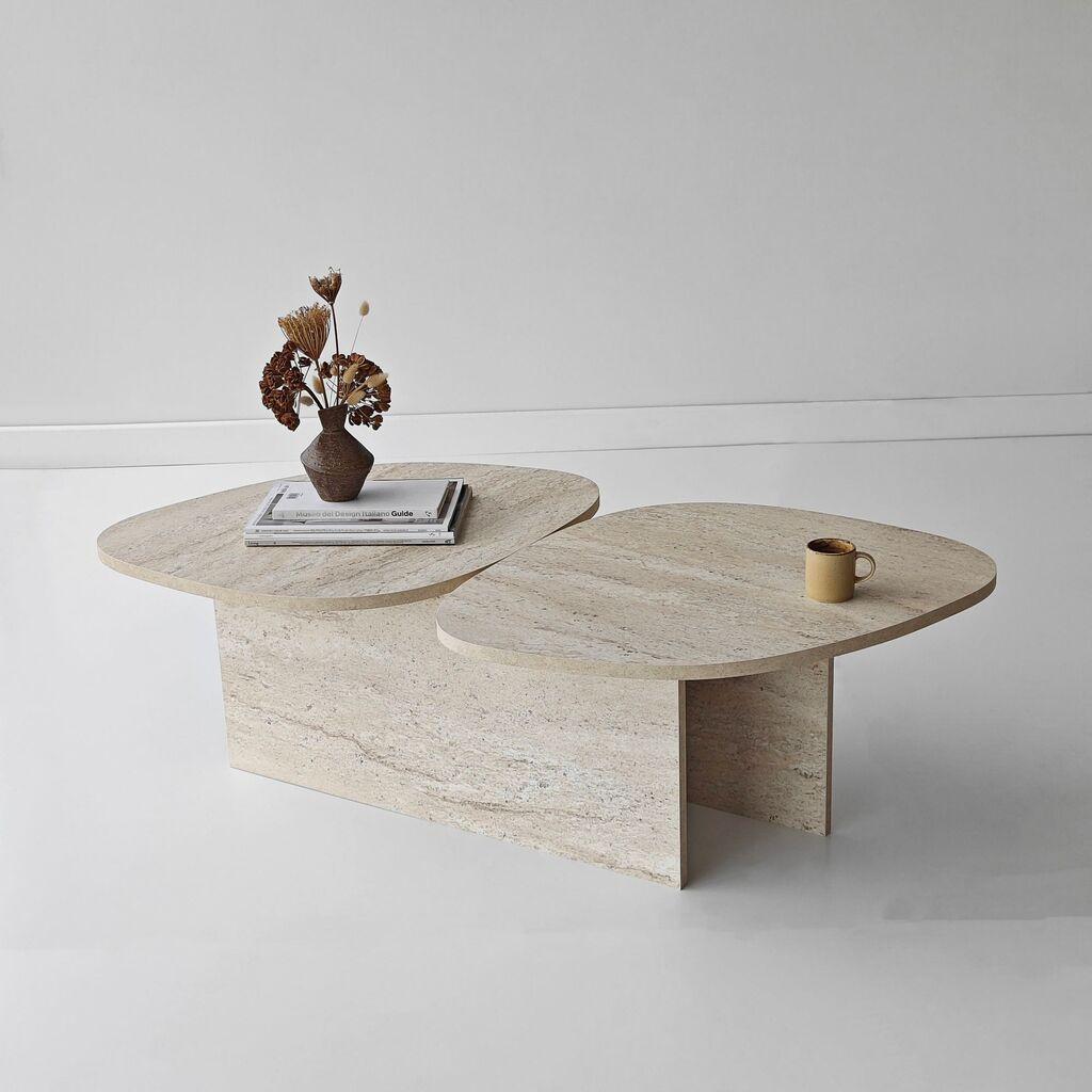 Hanah Home Kafeni stočić, 125x38cm, Bež