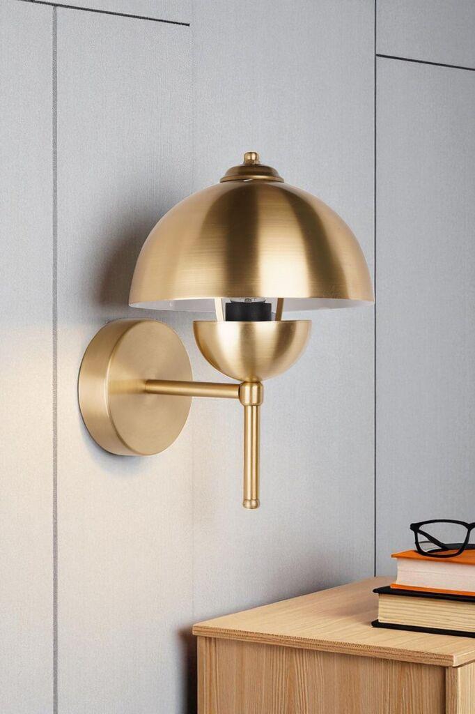 Opviq Zidna lampa 9079-2, Zlatne boje