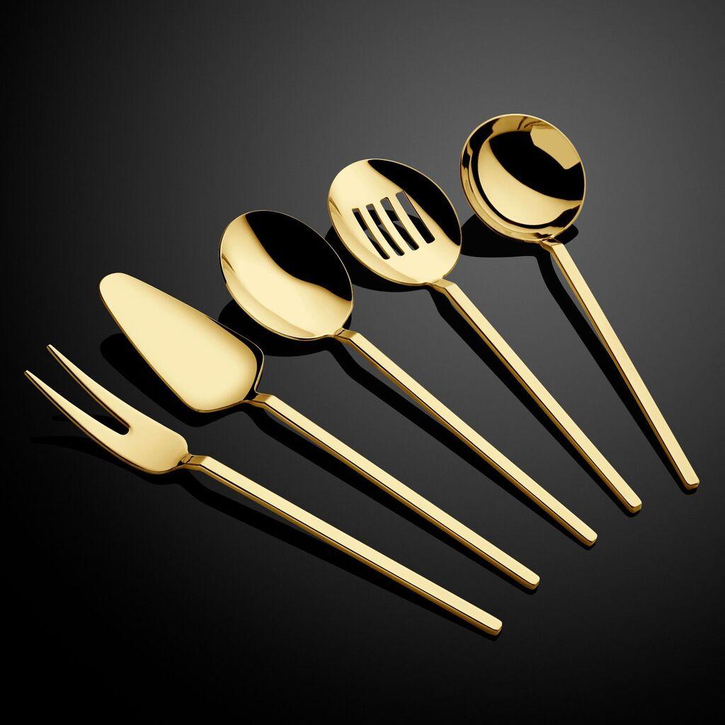 Hermia Servisni set, 5 komada, Zlatne boje