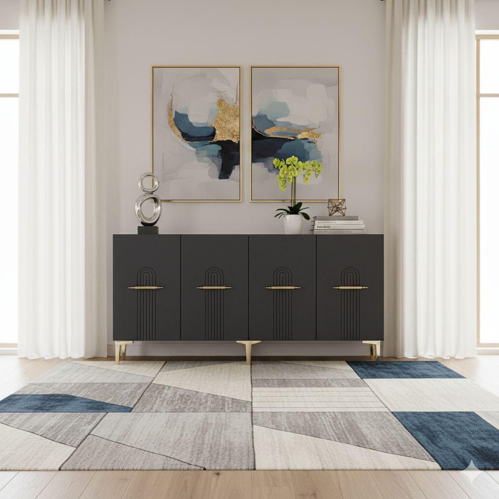 Hanah Home Komoda, 150x75x32cm, Antracit