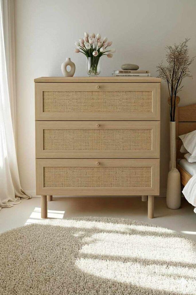 Hanah Home Komoda Baru, 75 x 85 x 42 cm, Bež