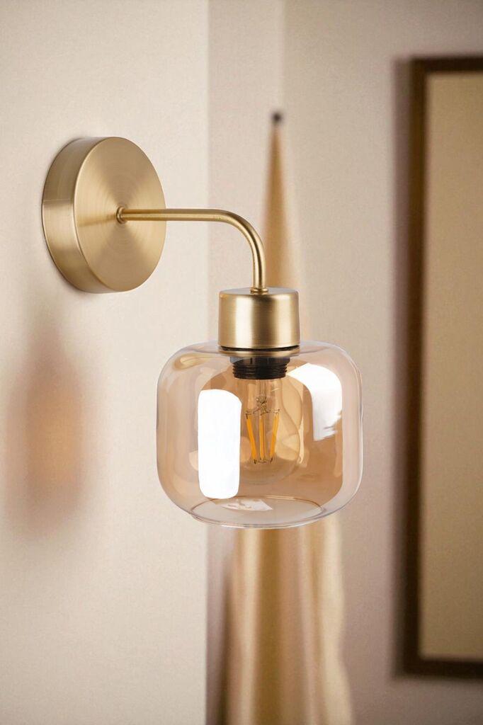 Opviq Zidna lampa 9060-1A, Zlatne boje