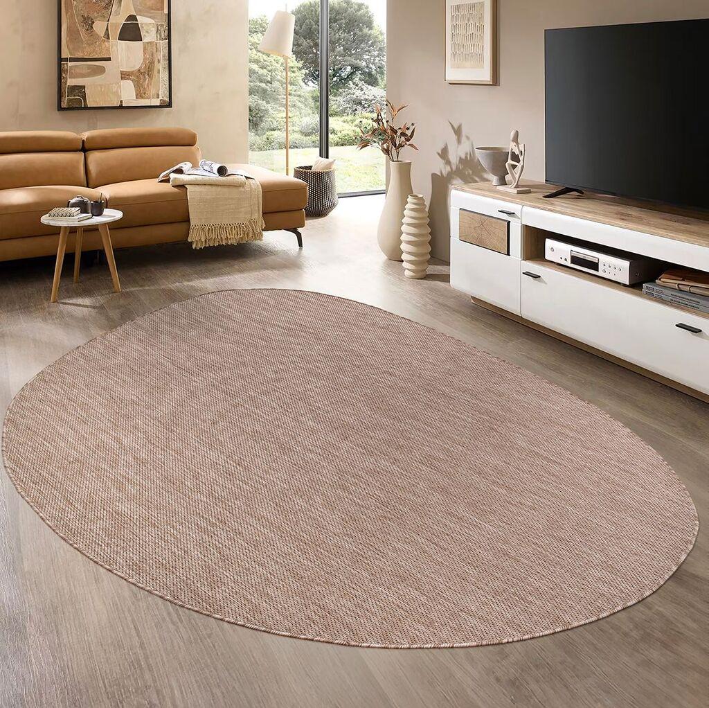 Conceptum Hypnose Tepih Tema 9040, Ovalni, 160 x 230 cm, Krem