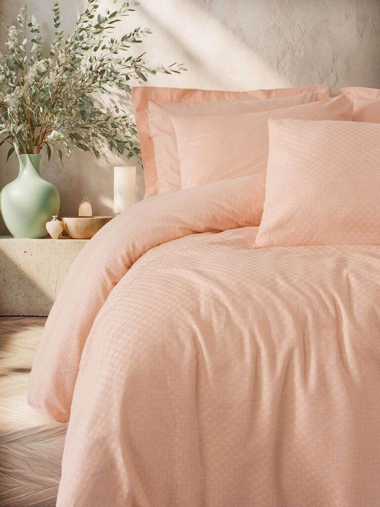 L'essentiel Maison Ranfors set presvlaka za jedan jorgan Plaid, Roze