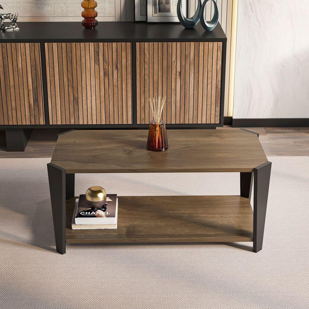 Hanah Home Klub sto Monaco, 91x40x47.5 cm, Orah