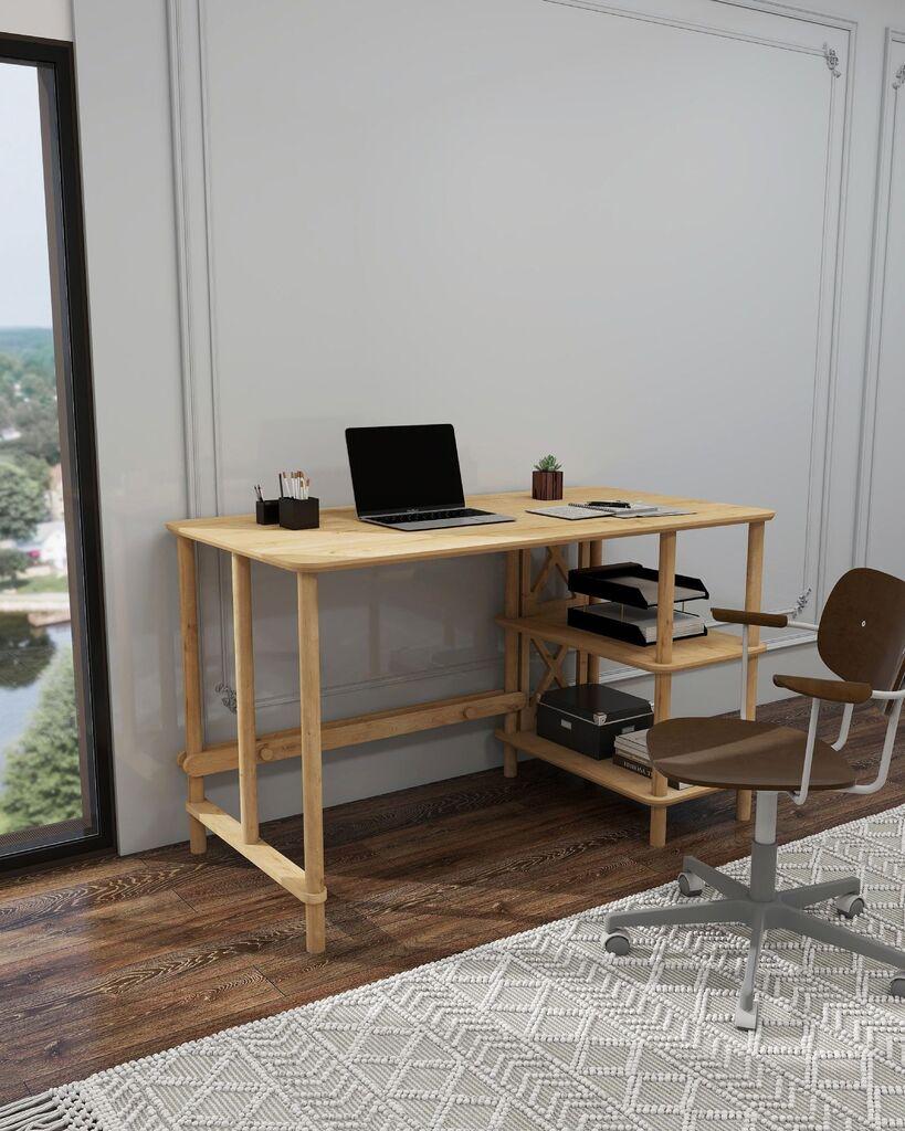 Hanah Home Radni sto, 125x75x65cm, Bež