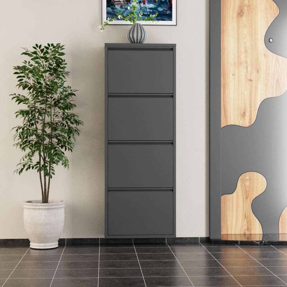 Hanah Home Cipelarnik, 50x136x15 cm, Antracit
