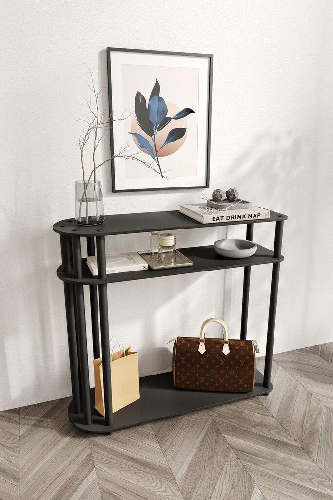 Hanah Home Komoda Caprio, 90x30x84 cm, Crna