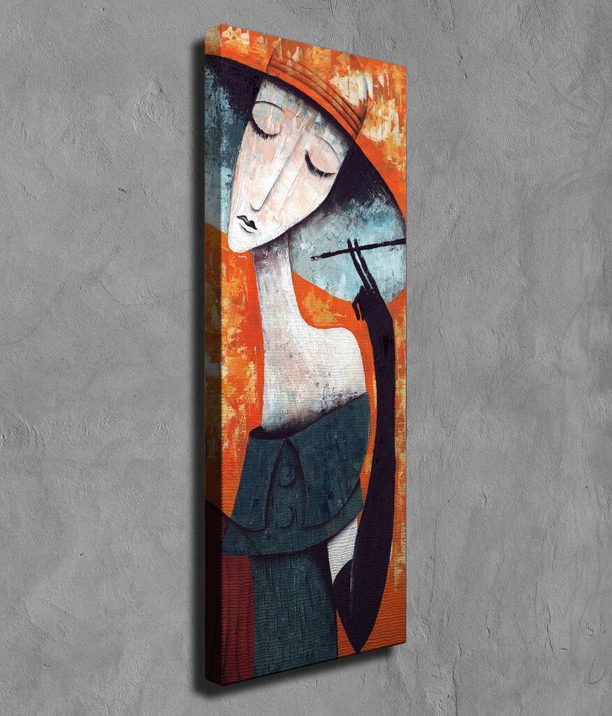 Wallity Dekorativna slika na platnu, 30x80cm, Šarena