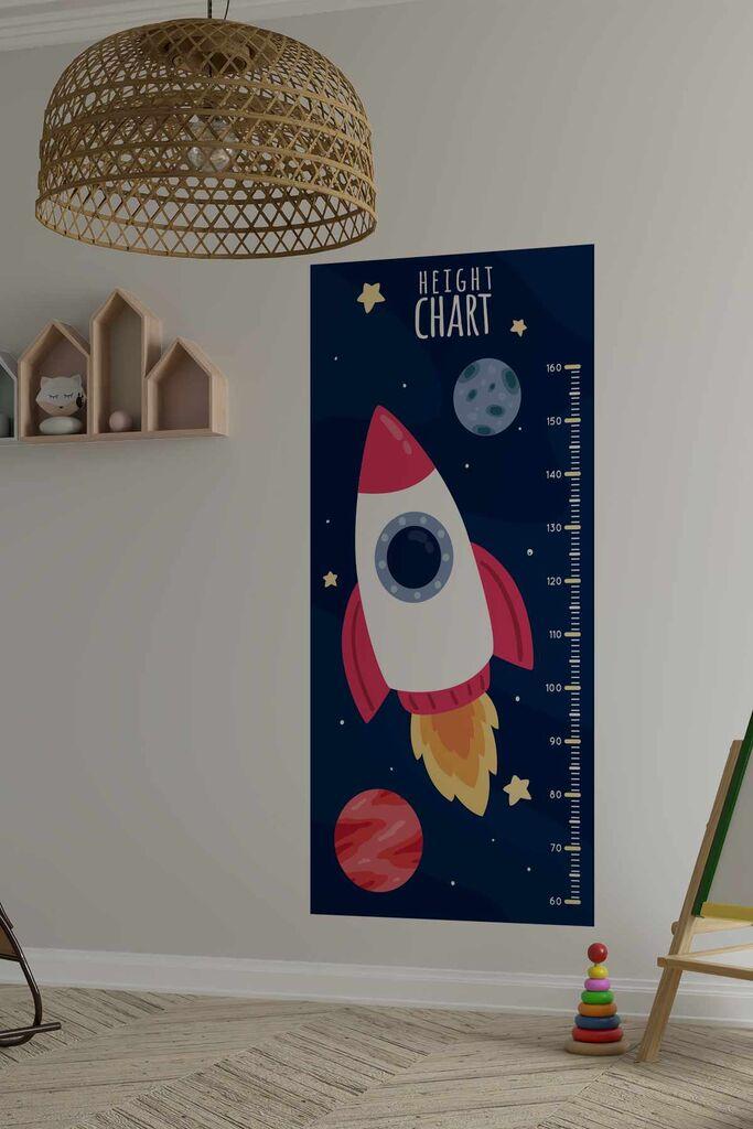 Wallity Zidni grafikon dečijeg rasta, Šareni