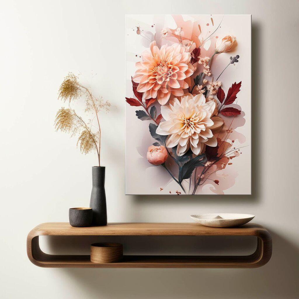 Wallity Dekorativna slika na kaljenom staklu, 60x90cm, Šarena
