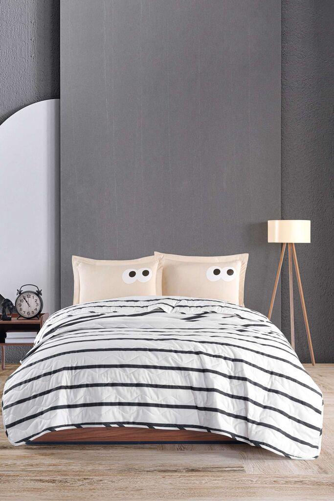 L'essentiel Maison Komplet posteljine Funny, 200x220 cm, Crno-beli