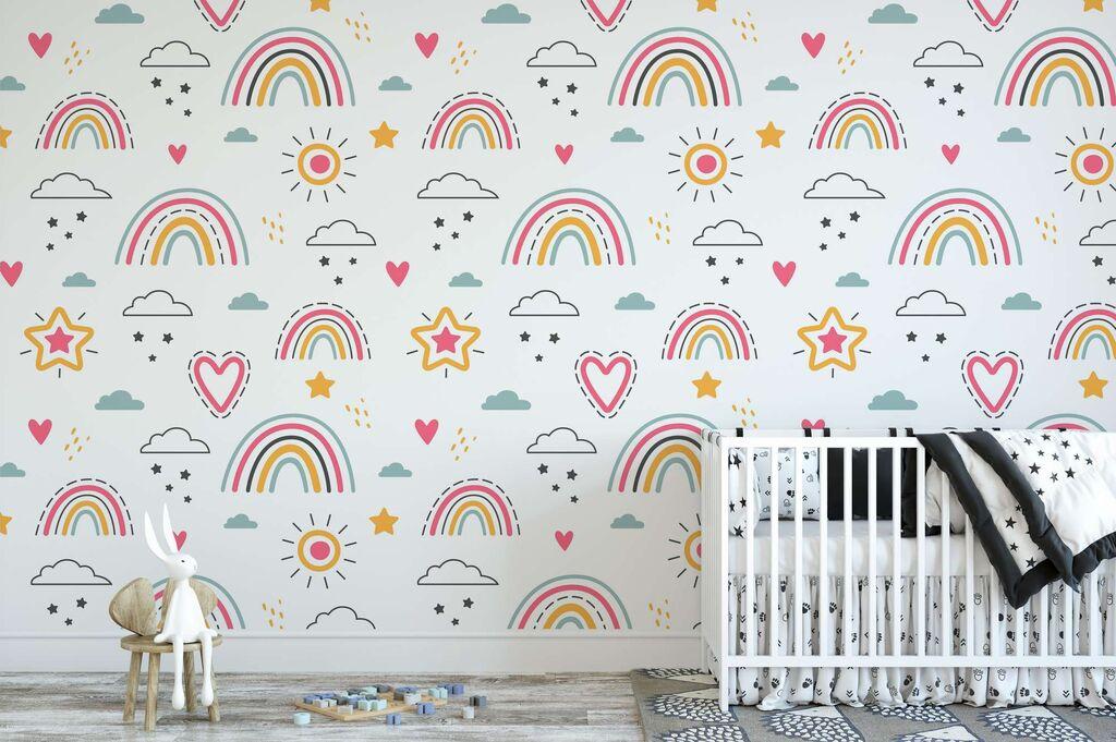 Wallity Tapete za zid MDK-00126, 100x100 cm, Šarena