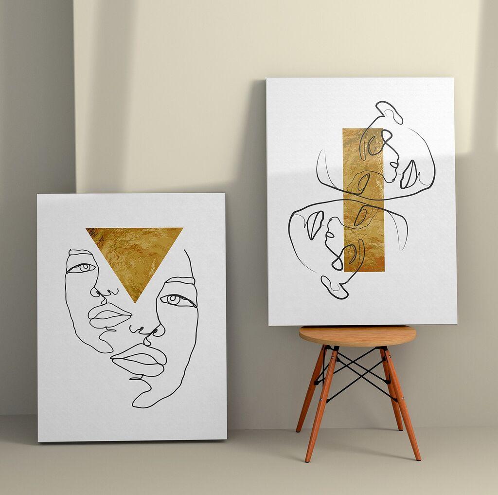 Wallity Zidna dekoracija 2KNV4251, 70 x 100cm, 2 komada