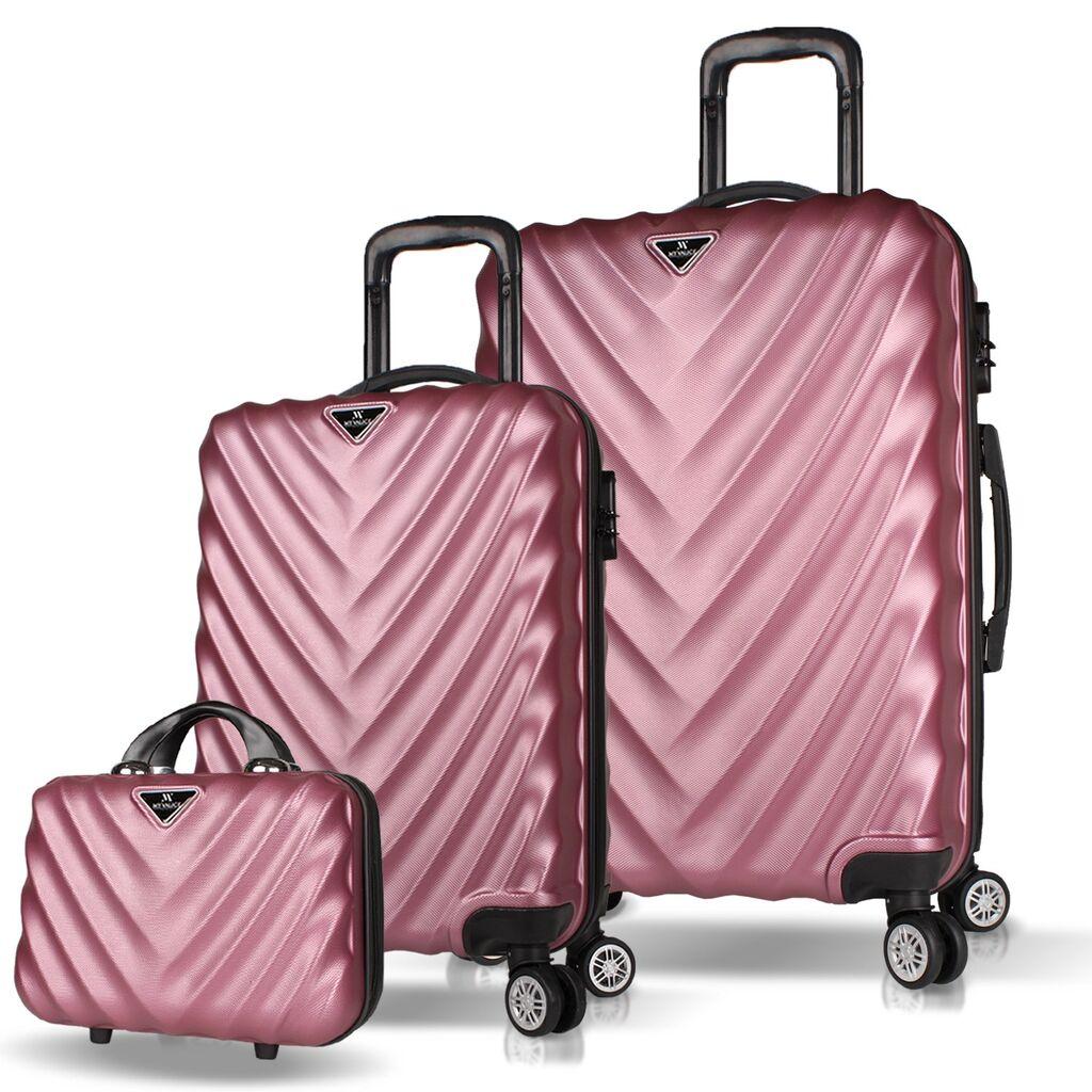 MyValice Set kofera 7484, 3 dela, Rose Gold