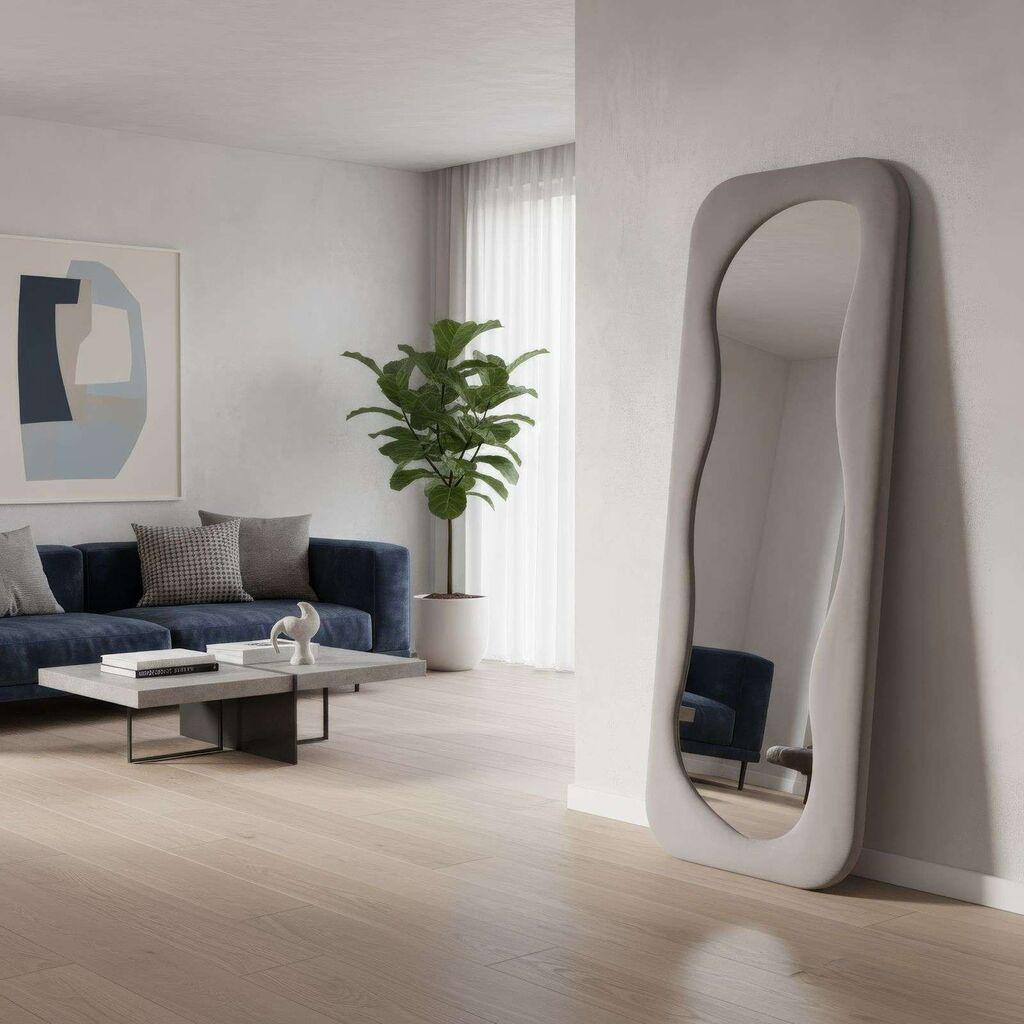 Hanah Home Podno ogledalo Pera, 65 cm x 170 cm, Sivo