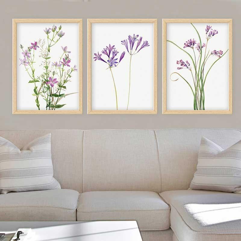 Wallity Set uramljenih slika 3NTC_2613520, 3 Dela