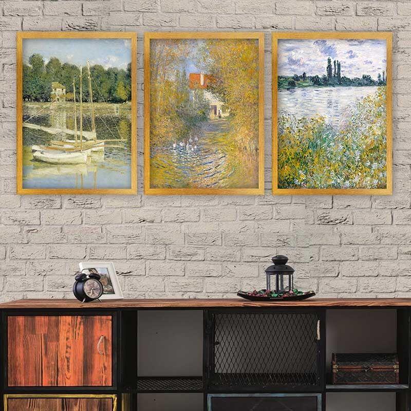 Wallity Set uramljenih slika 3AC_UN2680258, 3 Dela