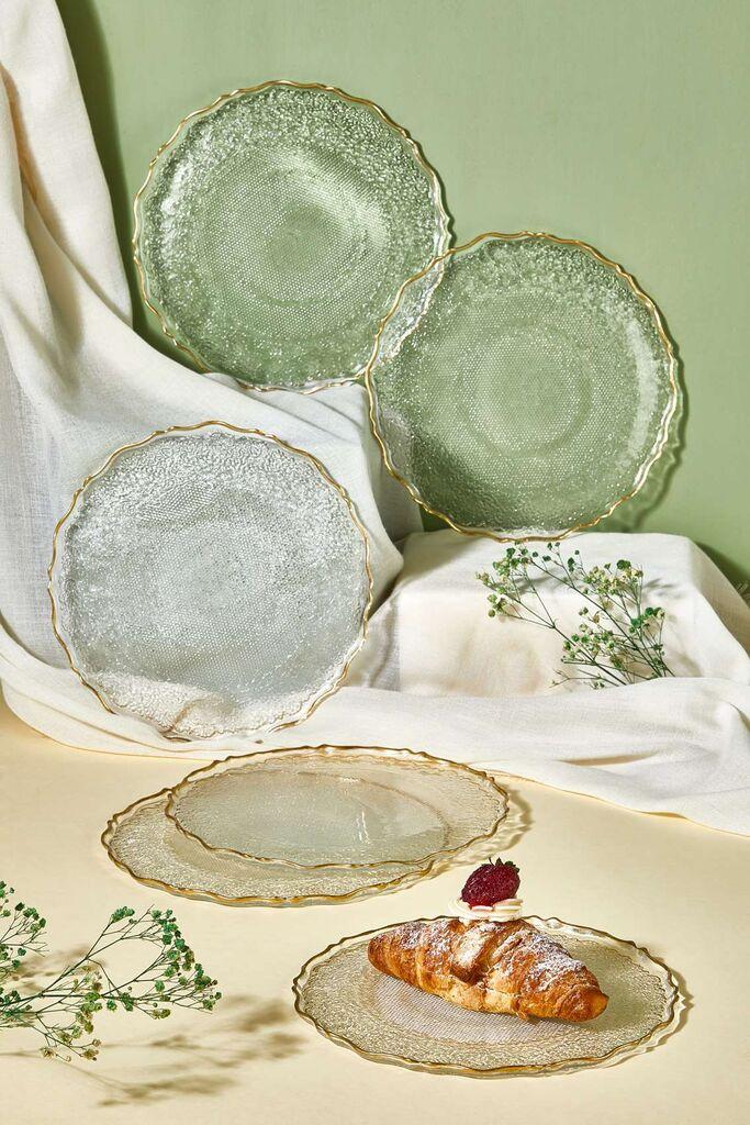 Hermia Set dezertnih tanjira, 6 komada, Providni