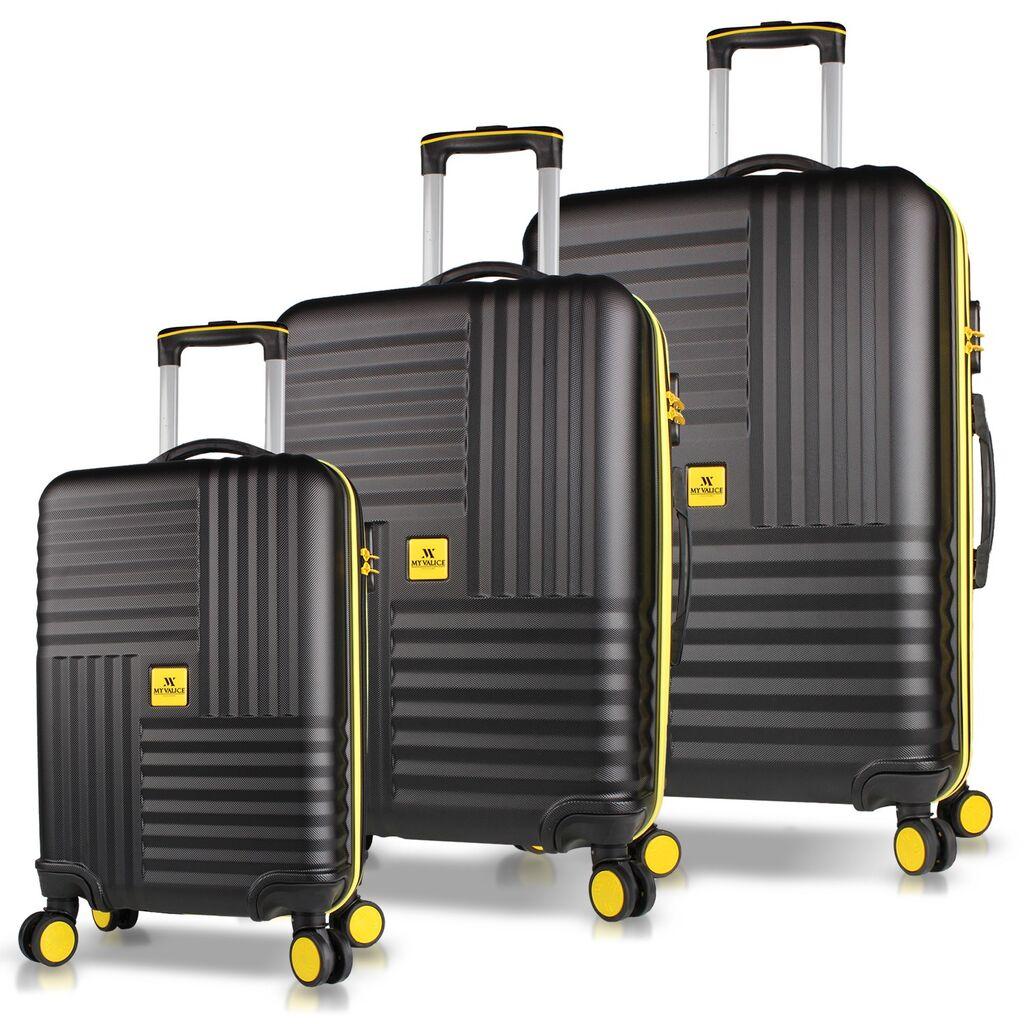 MyValice Set kofera 8081, 3 dela, Crni