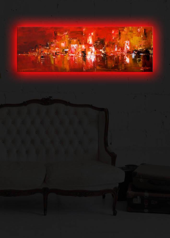 Wallity Slika sa LED osvetljenjem 3090DACT-12, 30x90 cm